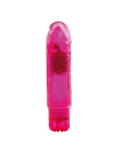 Żelowy wibrator Jammy Jelly Gleamy Glitter Pink - Wibratory żelowe - 1