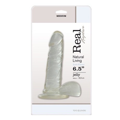 Dildo Real Rapture 16,5 cm przezroczysty z przyssawką - 1 2