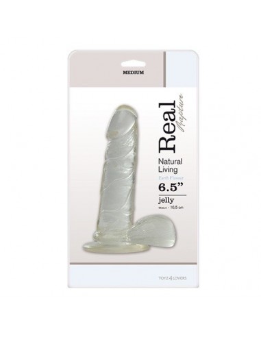 Żelowe Dildo Jelly Dildo Real Rapture Clear 6,5" - Dilda żelowe - 2