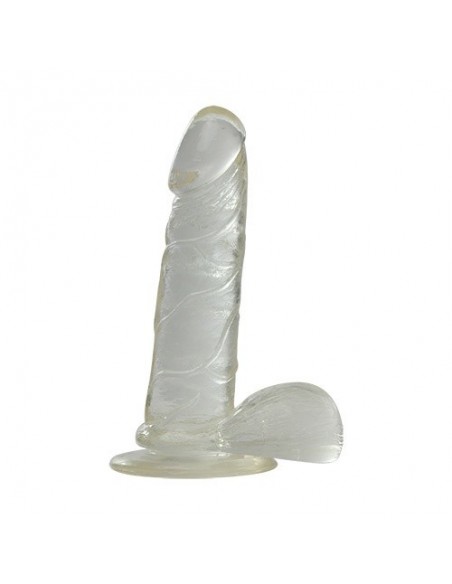 Żelowe Dildo Jelly Dildo Real Rapture Clear 6,5" - Dilda żelowe - 1