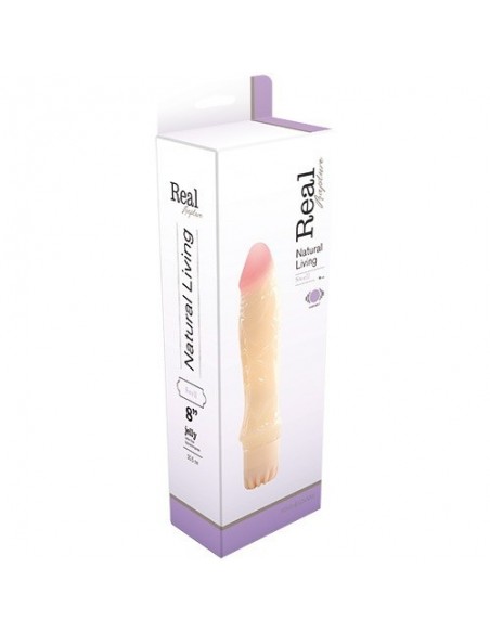 Realistyczny wibrator Real Rapture Swell Jelly Flesh 8" - Wibratory Realistyczne - 2