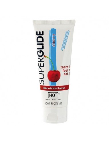Jadalny żel intymny HOT Superglide CHERRY 75 ml - Lubrykanty do seksu oralnego - 1