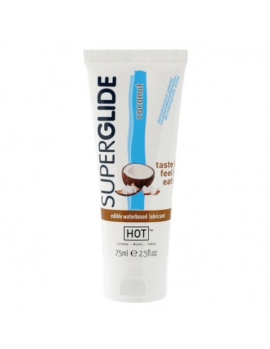 Jadalny żel intymny HOT Superglide COCONUT 75 ml - Lubrykanty do seksu oralnego - 1