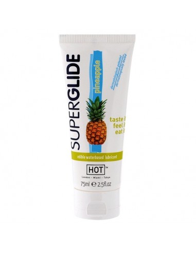 Jadalny żel intymny HOT Superglide PINEAPPLE 75 ml - Lubrykanty do seksu oralnego - 1