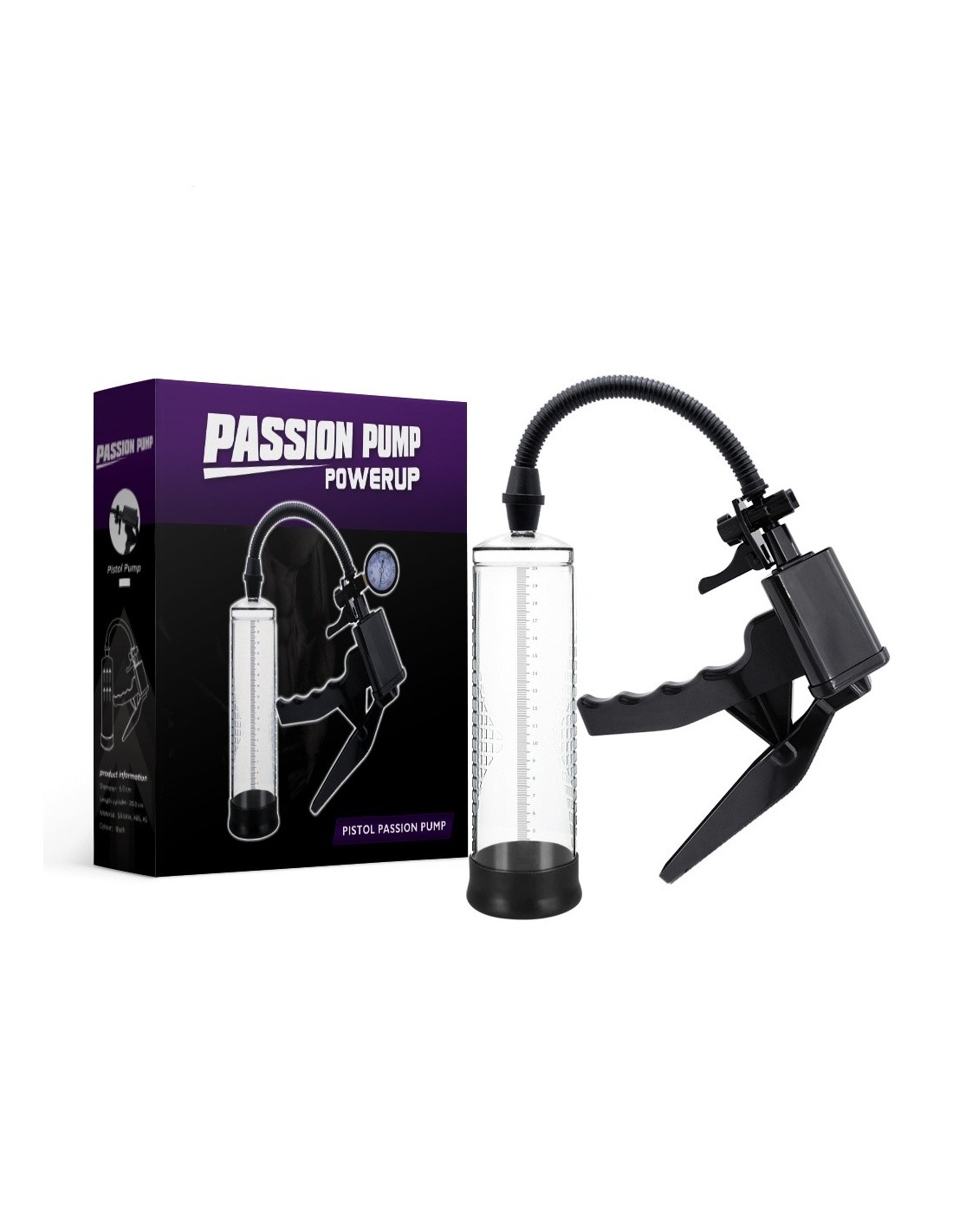 Pompka Erekcyjna Do Penisa Powerpump Pro 02 Black&Clear