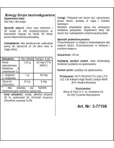 Supl.diety-Energy Drops-30ml Taurin / Guarana  (m+w) - Do przypisania - 1 2