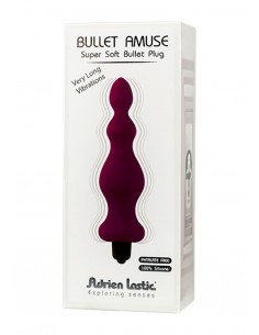Wibrujący korek analny Silic.Purple.Vibrator - Kulki i korki analne wibrujące - 1 2