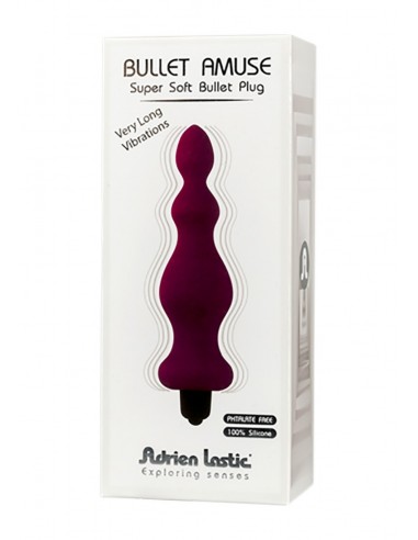 Wibrujący korek analny Silic.Purple.Vibrator - Kulki i korki analne wibrujące - 2