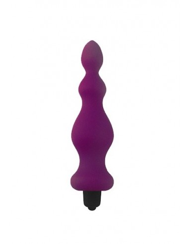 Wibrujący korek analny Silic.Purple.Vibrator - Kulki i korki analne wibrujące - 1