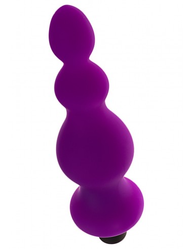 Wibrujący korek analny Silic.Purple.Vibrator - Kulki i korki analne wibrujące - 3