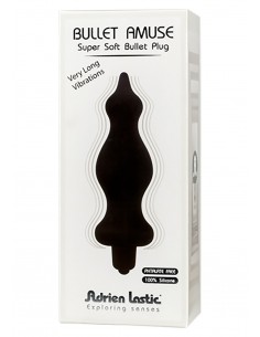Wibrujący korek analny Silic.Black.Vibrator - Kulki i korki analne wibrujące - 1 2