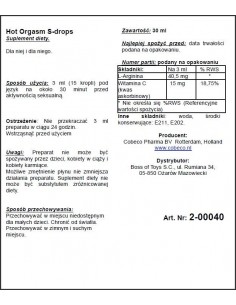 Supl.diety-Hot Orgasm Erotic Drops - Do przypisania - 1 2