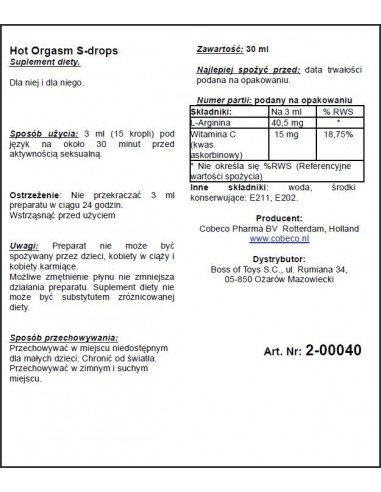 Supl.diety-Hot Orgasm Erotic Drops - Do przypisania - 2