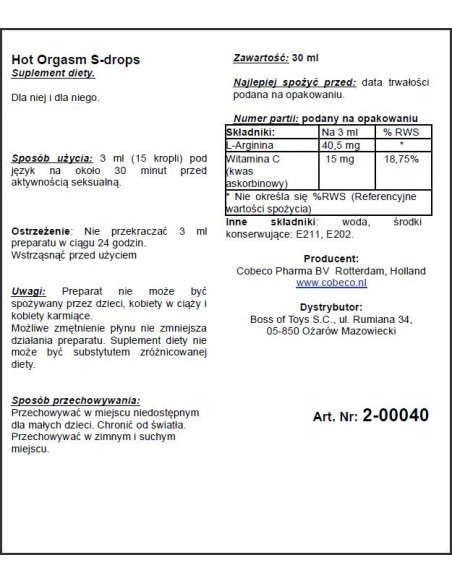 Supl.diety-Hot Orgasm Erotic Drops - Do przypisania - 2