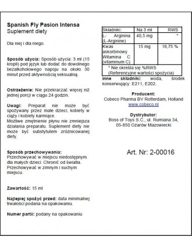 Popraw sprawność seksualną Spanish Fly Passion Intenso - Dłuższa i mocniejsza erekcja - 3