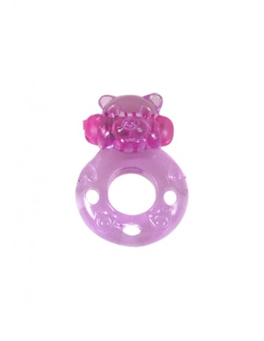 Pierścien erekcyjny wibrujący Bear. Func:1. Różowy - Pierścienie erekcyjne wibrujące - 1