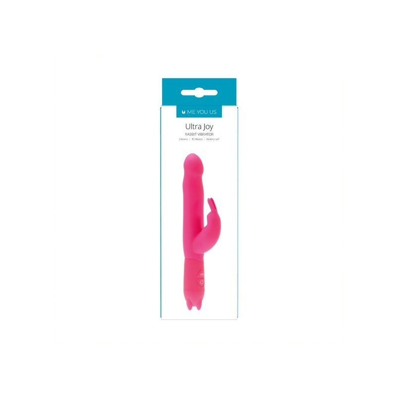Wibrator Ultra Joy Rabbit - silikonowa stymulacja podwójna z wypustką na łechtaczkę - 1