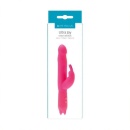 Wibrator Ultra Joy Rabbit - silikonowa stymulacja podwójna z wypustką na łechtaczkę - 1