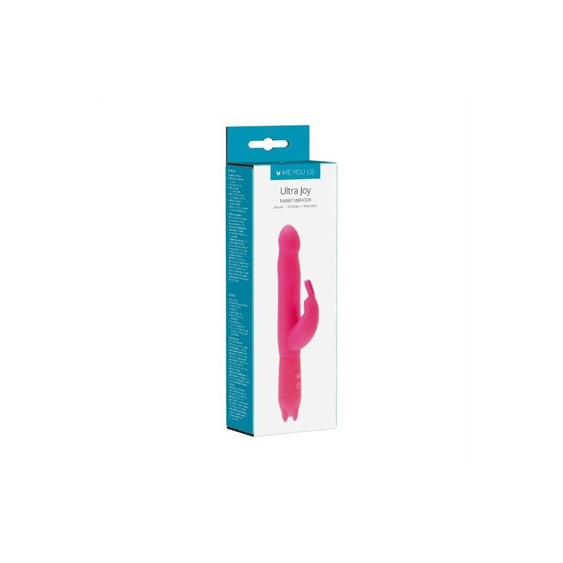 Wibrator Ultra Joy Rabbit - silikonowa stymulacja podwójna z wypustką na łechtaczkę - 2