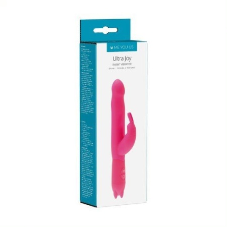 Wibrator Ultra Joy Rabbit - silikonowa stymulacja podwójna z wypustką na łechtaczkę - 2