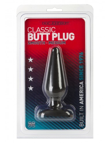 Korek analny zatyczka BLACK BUTT PLUG MEDIUM - Korki analne pozostałe - 1