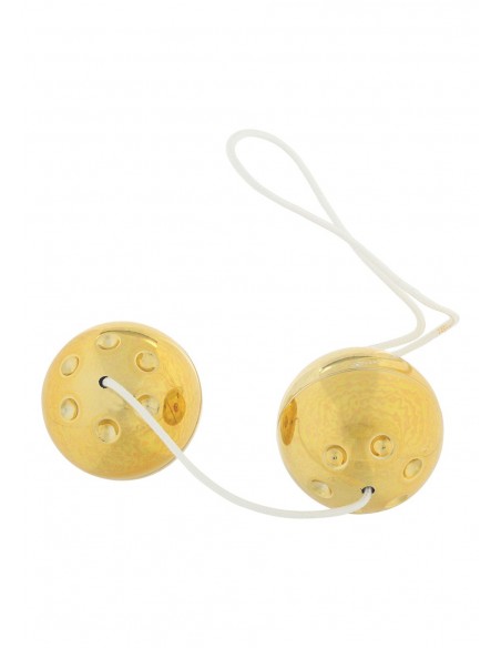 Kulki gejszy GOLD METAL BALLS - Kulki Gejszy Podwójne i Pojedyncze - 1