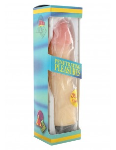 Realistyczny wibrator Rubber Pink - Wibratory Realistyczne - 1 2