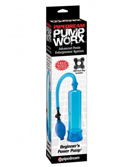 Pompka Erekcyjna Do Penisa Pw Beginners Power Pump Blue - Pompki erekcyjne i powiększające penisa - 2