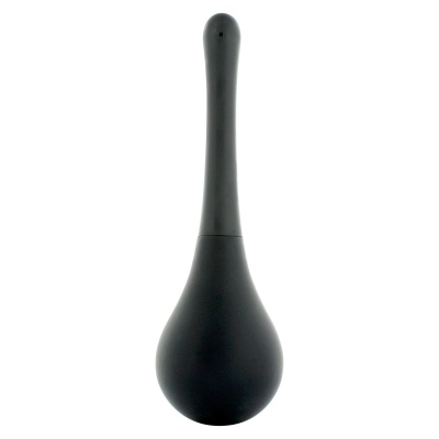 Gruszka analna Squeeze Clean Black z elastycznym balonem 23,5 cm - 1