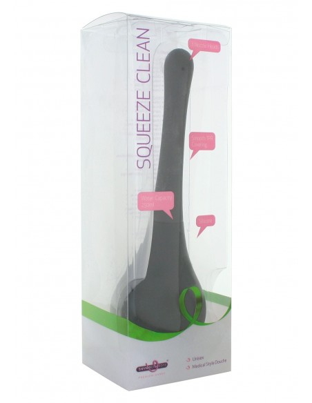 Gruszka analna SQUEEZE CLEAN BLACK - Pozostałe gadżety analne - 2