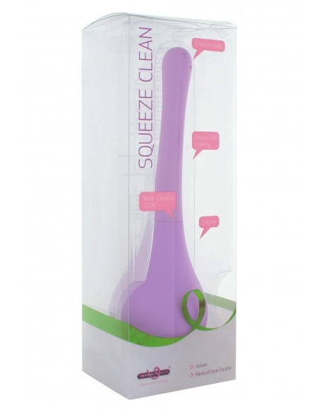 Gruszka analna SQUEEZE CLEAN PURPLE - Pozostałe gadżety analne - 1