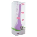 Gruszka analna Squeeze Clean Purple z podwójną końcówką 23,5 cm - 1
