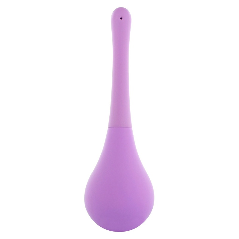 Gruszka analna Squeeze Clean Purple z podwójną końcówką 23,5 cm - 2