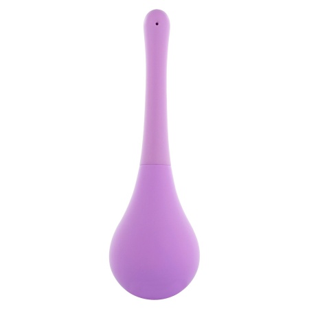 Gruszka analna Squeeze Clean Purple z podwójną końcówką 23,5 cm - 2