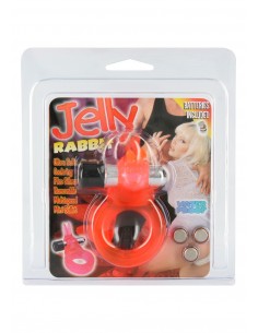 Pierścien erekcyjny wibrujący JELLY RABBIT COCKRING VIBRO - Pierścienie erekcyjne wibrujące - 1 2