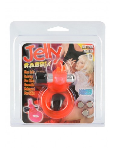 Pierścien erekcyjny wibrujący JELLY RABBIT COCKRING VIBRO - Pierścienie erekcyjne wibrujące - 2