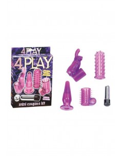 Zestaw akcesoriów erotycznych 4 PLAY COUPLES KIT - Śmieszne gadżety, prezenty - 1
