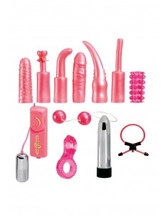 Zestaw akcesoriów erotycznych DIRTY DOZEN SEX TOY KIT PINK - Śmieszne gadżety, prezenty - 1 2