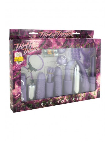 Zestaw akcesoriów erotycznych DIRTY DOZEN SEX TOY KIT PURPLE - Śmieszne gadżety, prezenty - 1