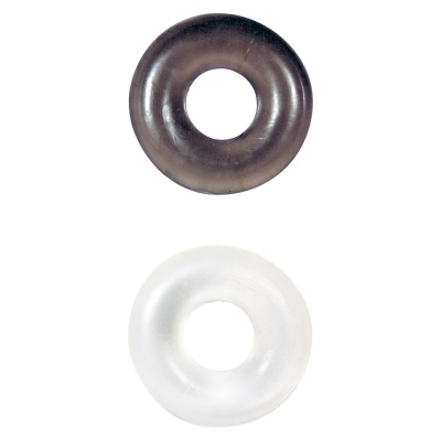 Penis ringi Stud Rings 2 szt. transparentne rozciągliwe 2 cm - 1 2