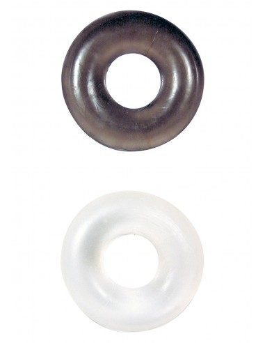 STUD RINGS CLEAR/ SMOKE 2X - Do przypisania - 2