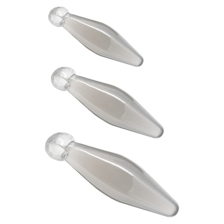 Zestaw 3 korków analnych Finger Rimmer z pętelką na palec (6–10 cm) - 1
