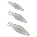 Zestaw 3 korków analnych Finger Rimmer z pętelką na palec (6–10 cm) - 1