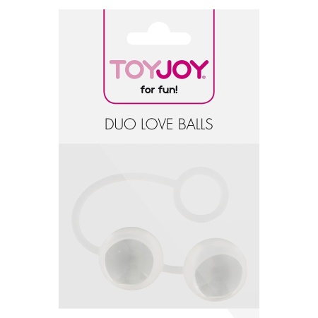 Kulki gejszy Duo Love Balls Transparent silikonowe 2,5 cm - 2