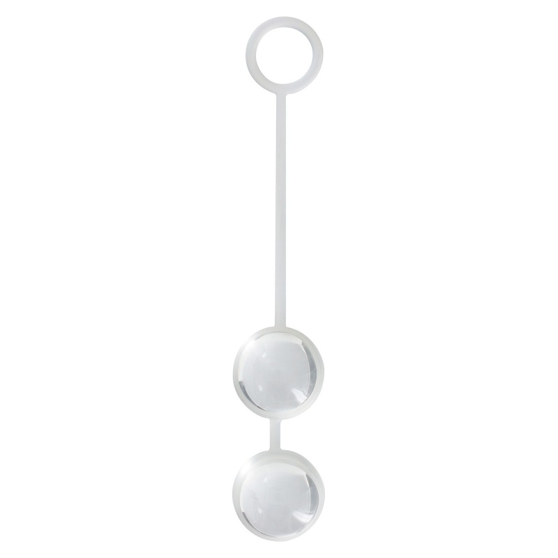 Kulki gejszy Duo Love Balls Transparent silikonowe 2,5 cm - 1