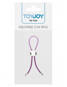 Regulowany Pierścień na Penisa Lasso DJUSTABLE LOVE RING PURPLE - Pierścienie erekcyjne niewibrujące - 1 2