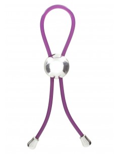 Regulowany Pierścień na Penisa Lasso DJUSTABLE LOVE RING PURPLE - Pierścienie erekcyjne niewibrujące - 1