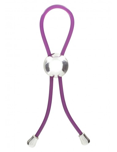 Regulowany Pierścień na Penisa Lasso DJUSTABLE LOVE RING PURPLE - Pierścienie erekcyjne niewibrujące - 1