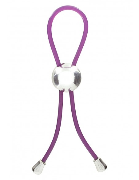 Regulowany Pierścień na Penisa Lasso DJUSTABLE LOVE RING PURPLE - Pierścienie erekcyjne niewibrujące - 1