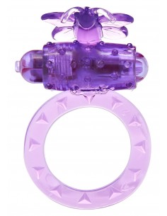 Pierścien erekcyjny wibrujący FLUTTER-RING VIBRATING RING Fioletowy - Pierścienie erekcyjne wibrujące - 1